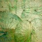 Mobile Preview: Wanddekor Lotus, grün - ca. 48x48x4 cm